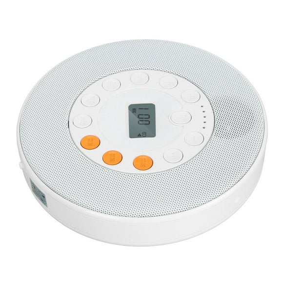 Reproductor De CD Portátil, Reproductor De Música CD Con Tiempo De Reproducción De 5 Horas Recargable Con Altavoz Para Viajes En Coche