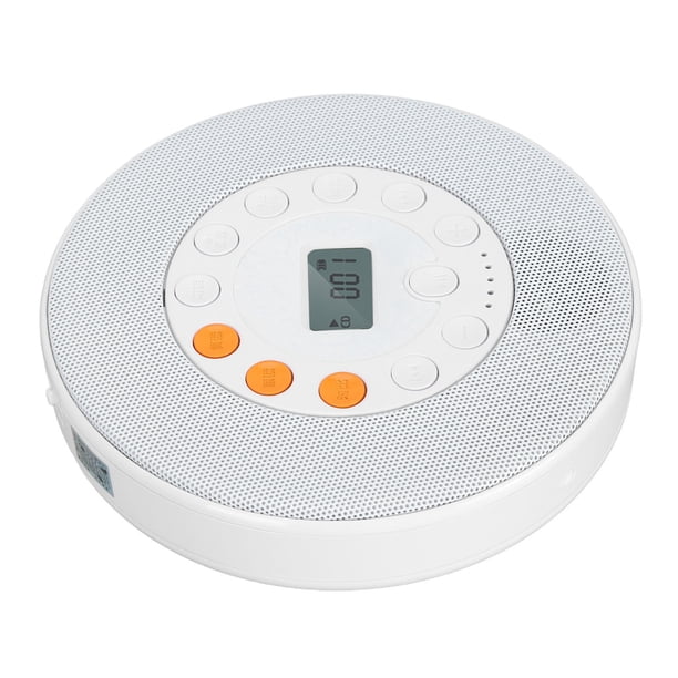 Reproductor De CD Portátil, Reproductor De Música CD Con Tiempo De Reproducción De 5 Horas Recargable Con Altavoz Para Viajes En Coche