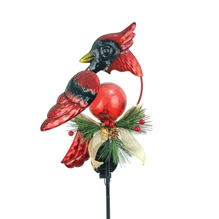 

IMSHIE Solar Red Bird Lights Metal Pathway Lamps for Outdoor