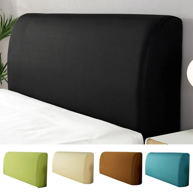 Travelwant Bed Headboard Cover, Stretch Bed Headboard Cover, Bed Headboard Slipcover Protector Solid Color Dustproof Bed Head Cover for Twin Full Queen King Size Bed