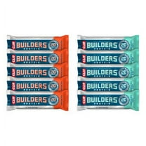 CLIF BUILDERS Protein Bars Variety Pack, 2 Flavors, Plant Protein, Gluten Free Bars, 10ct