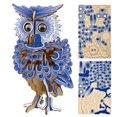 thumbnail image 5 of 3D Wooden Owl Puzzle Toy Educational Crafts Jigsaw Assembly Model Gift for Children Adults, 5 of 5