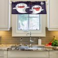 thumbnail image 2 of Coolnut Halloween Ghost Windows Valance Curtains, 54x18in Double Layer Short Blackout Window Topper Treatment for Bathroom,Kitchen,Living Room,Cafe Decor,1 Panel, 2 of 6