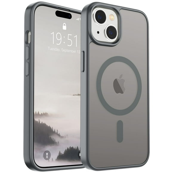 Funda magnética SUPFINE para iPhone 15 gris