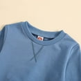 thumbnail image 4 of WOYY Boys Sweatshirt Solid Casual Long Sleeve Pullover Top with Pocket, Sizes 12-18M, 4 of 5