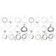 thumbnail image 2 of Minnieouse Pulseras de tobillo Cadenas de pie Joyas para el cuerpo Tobilleras de mujer para decoración de vestidos Type1 NO1 Minnieouse CBP220245, 2 of 6