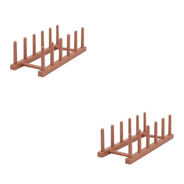 Matsuzay Escurridor de platos desmontable, escurridor de platos de plástico ABS, estante de secado para cocina, organizador de platos, bandeja de Lang 2piezas Matsuzay CBP155124
