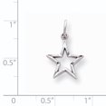 thumbnail image 2 of 10K White Gold Diamond Cut Star Charm, 2 of 2