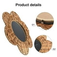 thumbnail image 2 of Wall Mirror, Rattan Wall Mirror Decoration, Suitable for Living Room Garden, 2 of 9