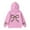 Pink, variant on Byoo Little Girls Character Clothing Long Sleeve Solid Bow Print Hooded Pullover Sweatshirt Girls Oversized Casual Clothes