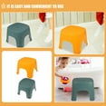 thumbnail image 4 of Shisuyan Marchepied Compact Jaune Matériau PVC Salon 2 Pcs 8.1 Po 7.7 Po 6.3 Po, 4 of 8