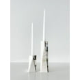 thumbnail image 2 of White Marble Grey Pearl Candle Holders Small / White, 2 of 10