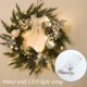 thumbnail image 4 of Ganfancp Corona de Flores Luz Brillante Ilumina La Noche Corona de Flores Corona de Navidad Corona de Navidad Decoración de La Puerta de Navidad Artículos En Liquidación 1X Guirnalda de Navidad para, 4 of 7