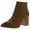 Tan Suede, variant on Aqua Womens Dante Suede Pointed Toe Booties Black 9 Medium (B,M)