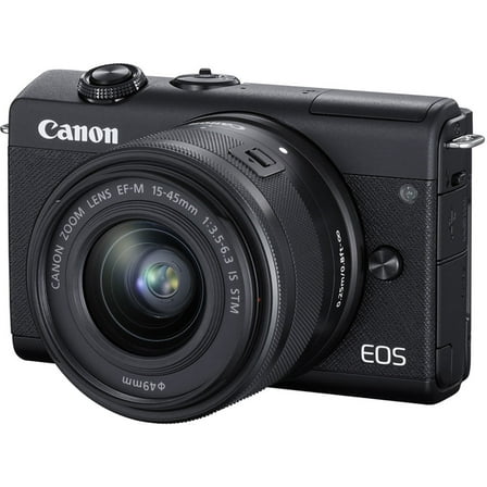 Canon EOS M200 241MP Mirrorless Digital Camera with EF-M 15-45mm Lens, Black