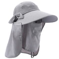 thumbnail image 1 of Chapeau Pare-Soleil UPF+50 pour Femmes à Rabat Détachable, Pliable, à Grand Bord, Protection UV, Masque Facial, 1 of 5