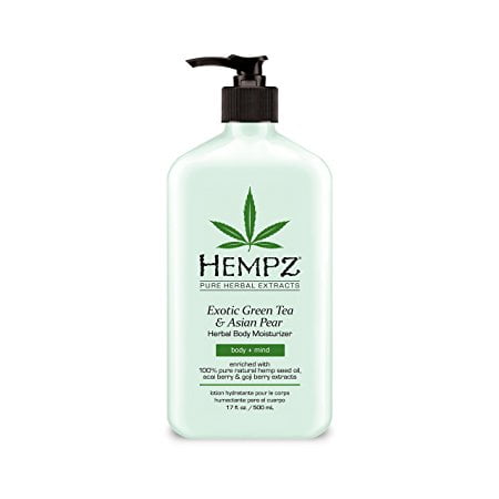 - Hempz, Herbal Moisturizer Exotic Green Tea & Asian Pear Lotion, 17 Ounce