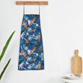 thumbnail image 5 of Naloa 1Pack Adjustable Bib Apron Waterdrop Resistant Cooking Kitchen Aprons for Women Men Chef, Hawaiian Style Print, 5 of 5