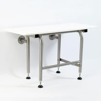 Shower Seat HDP with Legs, Heavy Duty Shower Chair for Inside Shower 400lbs | 304 Stainless Steel | Shower Chair for Elderly and Disabled | Folding Shower Seat Wall Mounted | 28" x16”