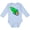 AE-Light Blue, variant on Cute Green Rocket Boys or Girls Long Sleeve Baby Bodysuit