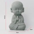 thumbnail image 4 of maskred Classic Buddha Statue Resin Collectible Crafts Outdoor Desktop Car for Sitting 1Set, 4 of 6