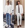 thumbnail image 4 of COOFANDY Men's Casual Stylish Blazer Elegant Solid Suit Jackets Slim Fit Sport Coats for Wedding Prom Party, 4 of 6