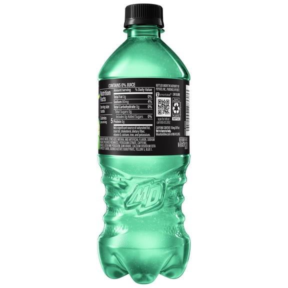 Mountain Dew Zero Sugar Baja Blast Soda Bottle 20 fl oz - Pack of 1