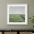 thumbnail image 4 of PixonSign Framed Canvas Wall Art Watercolor Green Pasture Countryside Horizon Print Nature Wilderness Fine Art Farmhouse/Country Minimal Artwork for Living Room, Bedroom, Office - 16"x16" White, 4 of 5