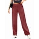 thumbnail image 5 of Pantalones de Yoga para Mujer, de Pierna , con Bolsillos, Cintura Alta, Elásticos, Informales, Deportivos. Vino Tinto XL, 5 of 10