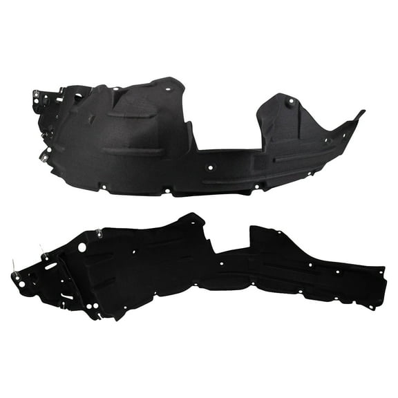 TRQ Front Inner Fender Liner Set Compatible with 2016-2018 Honda HR-V BDA14625