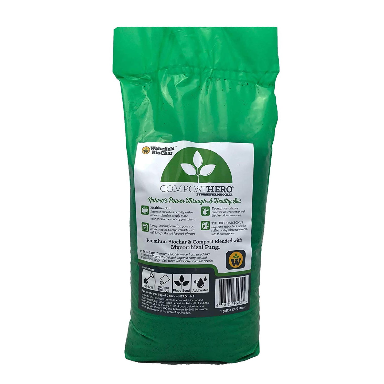 HERO Blend 1.5 lbs. Biochar Organic Garden Compost with Mycorrhizal Fungi HERO Blend 1.5 lbs. Biochar Organic Garden Compost with Mycorrhizal Fungi