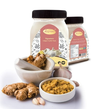 ANAAJ VALLEY Ginger Garlic Paste – Ginger Garlic Cooking Paste – Gluten Free - 650g