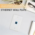 thumbnail image 4 of 2-Pack Ethernet Wall Plate, RJ45 Cat6 Female to Female Jack Inline Coupler Face Plates, 4 of 5