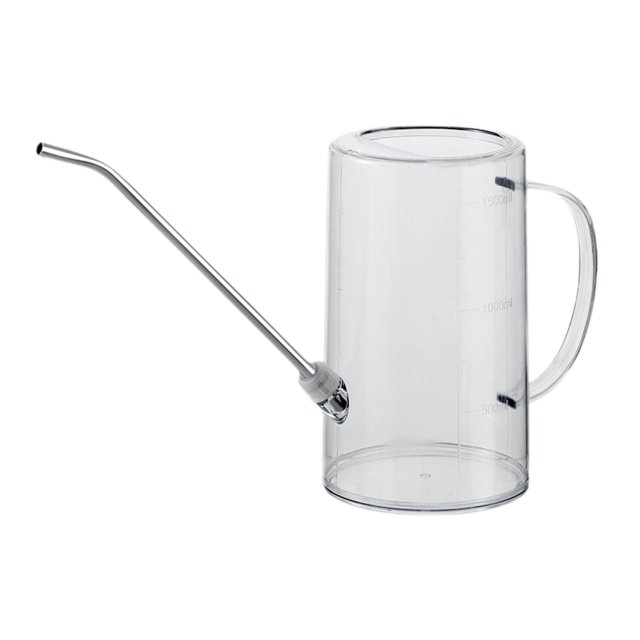 koolsoo Indoor Watering Can Plant Sprinkler Compact Practical with Measurement Marks transparent 1500ml