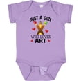 thumbnail image 3 of Inktastic Artist Just A Girl Who Loves Art Girls Baby Bodysuit, 3 of 5