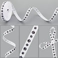 thumbnail image 5 of 10 Yards 3/8 Inch Black White Dog Paw Print Ribbon Thin Animal Pattern Prints Theme Grosgrain Polyester Fabric Ribbons Bulk for Sewing Making Crafts Gift Wrapping Wreaths Party Birthday DIY Polyester, 5 of 8