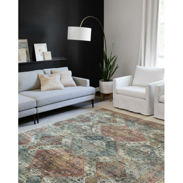 Loloi II Skye Oriental Apricot / Mist Area Rug