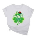 thumbnail image 3 of Inverlee Women's St Patrick's Day Tshirts Cute Shamrock Print T Shirts Loose Fit Short Sleeve Shirts Blouses Ireland Outfit Crew Neck Holiday T-shirt Tops, 3 of 6
