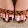 thumbnail image 4 of Uñas postizas mate para los pies, uñas postizas negras ostentosas, cubierta completa para pies, uñas postizas, Clip acrílico, prensa en las uñas de los pies para mujeres y niñas (24 uds) Vhermosa Remaches, Sujetadores y más, 4 of 6