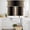 Biscotti Beige and Black, variant on Beige Black Ombre Kitchen Curtains Sets for Windows 24 Inch Length, Modern Gradient Abstract Art Rod Pocket Window Treatments Tier Curtains and Valances Set for Bedroom/Bathroom
