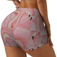 thumbnail image 2 of Kdxio Flamingos Print Workout Shorts for Women Seamless Soft Smooth Gym Yoga Scrunch Active Shorts, 2 of 5