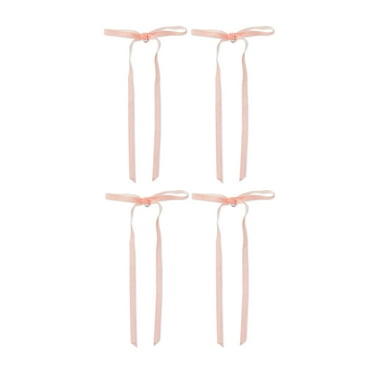 Easter Pink Pre-Tied Polyester Bows, 4 Count, by My Texas House