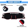 thumbnail image 3 of Cubierta para salpicadero de coche para Toyota RAV4 2019-2020, poliéster, negro, rojo, consola central, cubierta para tablero, alfombrilla, 3 of 7