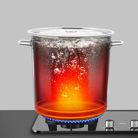 55 QT Stainless Steel Seafood Boil Pot With Basket Heavy Duty Cooking Pot W/ Lid