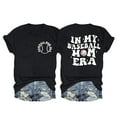 thumbnail image 1 of Nouveaux et Tendances T-Shirts Graphiques Uooqdmx pour Femmes, Chemise de Baseball pour Femmes, Sweat à Manches Courtes pour Femmes, T-Shirt à Col Rond Décontracté à la Mode, Chemises en Coton pour Femmes, Noir 3TG, 1 of 2