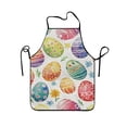 thumbnail image 1 of Cheapark Easter-Themed Kitchen Apron with Rabbit Egg Print for Cooking Baking Holiday Parties, 1 of 6