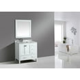 thumbnail image 4 of Design Element London 36" Single Sink Bathroom Vanity in White with Carrara Marble Vanity Top, 4 of 5