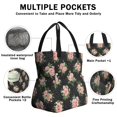 thumbnail image 3 of Pioneer Flower Drawstring Lunch Bag Women - Drawstring Lunch Bag Insulated for Work Office - Stain-Resistant Large Lunchbags for Women with Multi-Pockets, 3 of 6