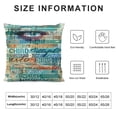 thumbnail image 5 of JEUXUS Inspirational Language Colorful Text Printing Pillowcase Short Plush Pillowcase White, 5 of 5