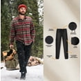 thumbnail image 4 of WHITEDUCK Mens Jogger Pants - Hiking Cargo Pants with Pockets Cotton Fashion Sports Sweatpants Trousers- Black, 4 of 6